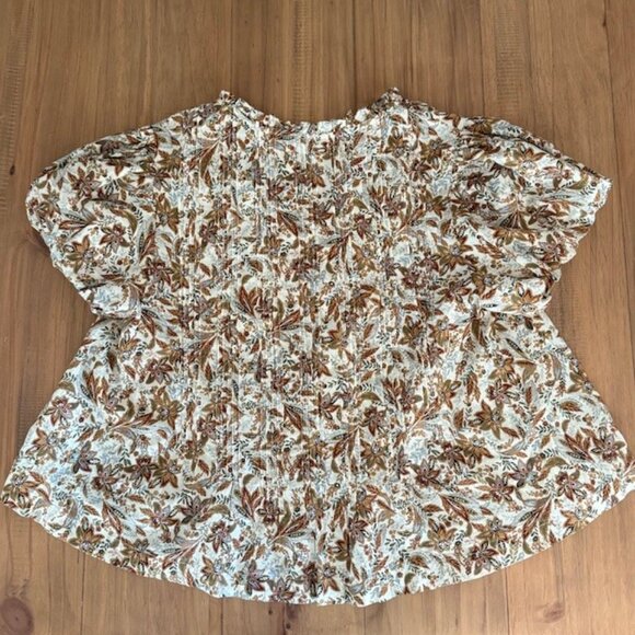 Dôen MILLIE TOP -- BLANC NARCISSUS FLORAL - Picture 6 of 7